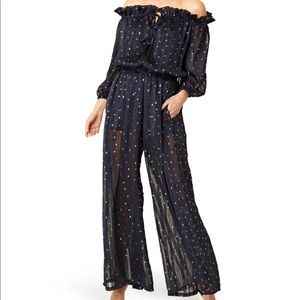 Miss Los Angeles Surya Off the Shoulder Wide Leg Jumpsuit
